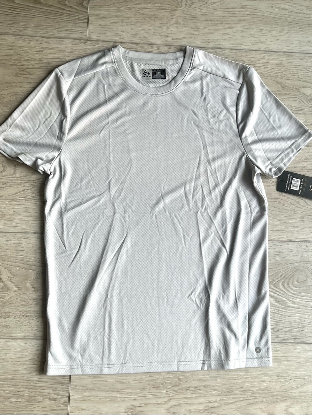 TWO RBX Men’s Athletic Performance T-Shirts - Light Gray + Dark Gray - SZ M